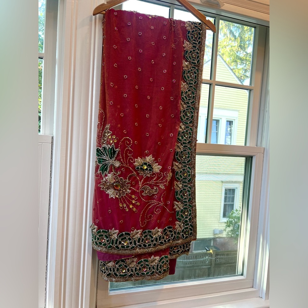 Brand new heavy sari. Never worn
